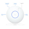Кропка доступу Wi-Fi 7 2.4 ГГц 5 ГГц 688 Мбіт/с + 4300 Мбіт/с UBIQUITI UQ-U7-LITE
