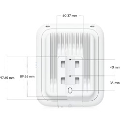 Wi-Fi 7 åtkomstpunkt 2.4 GHz, 5 GHz, 688 Mbps + 4324 Mbps utomhus UBIQUITI UQ-U7-OUTDOOR