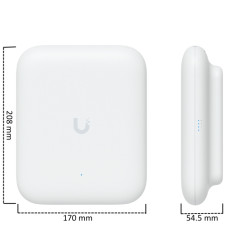 Punto di accesso Wi-Fi 7 2.4 GHz, 5 GHz, 688 Mbps + 4324 Mbps per esterni UBIQUITI UQ-U7-OUTDOOR