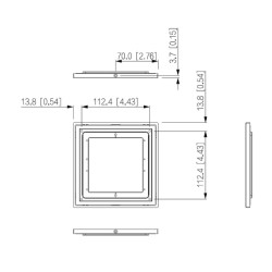Montavimo skydelis VTO4202FB serijos vaizdo telefonspynėms DAHUA VTM78