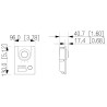 2-johdin IP-ovipuhelin 2 Mpx 168° WDR 120dB IP65 IK07 DAHUA VTO2202F-P-S3