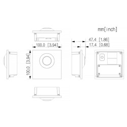 2 MP CMOS video intercom outdoor station with 168.6° wide viewing angle and 120 dB WDR DAHUA VTO4103FB