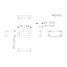 4 pogu zvanu moduļa tastatūra IP video domofonu āra paneļiem DAHUA VTO4202F-MDB4