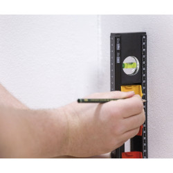 Vaterpas til elektrikere 40 cm med glidemarkører til indmuringsdåser WIHA WH-LEVEL/42074