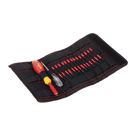 SlimVario interchangeable bit handle 14 pieces 1000V Wiha WH-SFE/PACK-1/17/SLIMVARIO