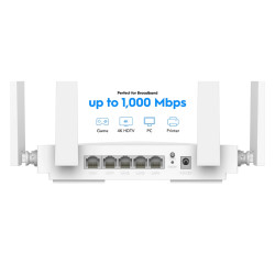 Wi-Fi 6 Dual-Band Router 3000 Mb/s 2.4 GHz 5 GHz MU-MIMO CUDY WR3000E