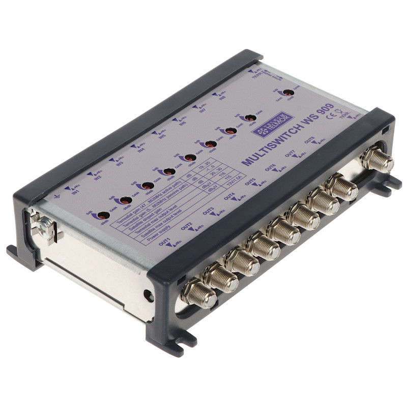 Amplificator magistrală multiswitch 9 intrări / 9 ieșiri TELMOR WS-909