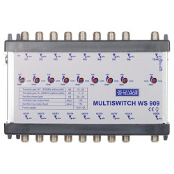 Multislēdža maģistrāles pastiprinātājs 9 ieejas / 9 izejas TELMOR WS-909