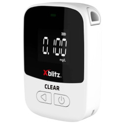 Elektrochemischer Alkoholtester mit 99 Messwertspeichern und austauschbaren Mundstücken Xblitz XB-CLEAR