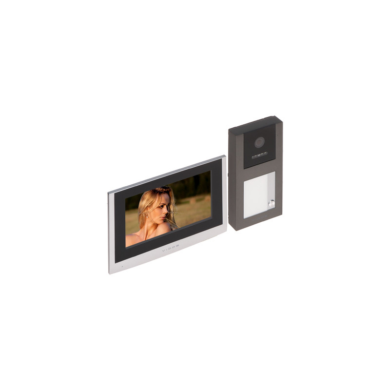 Kit portier vidéo IP avec écran tactile 7 pouces, application mobile et lecteur RFID Vidos Z02