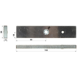 Inbouw elektromagnetische sluitplaat 280kg 12V DC  ZEW-280