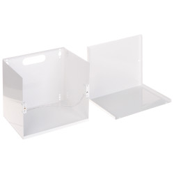Boîtier métallique pour batterie pour systèmes d'alarme et de contrôle d'accès blanc en acier Pulsar PULSAR AWO-402