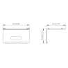 Suport d'escriptori per a panells interiors de videoporter suport d'escriptori acer inoxidable accessori de muntatge Hikvision D