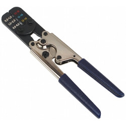 Pinza crimpatrice professionale per capicorda isolati e non isolati 0.5-6mm2 Delta HT-303