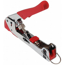 Profesjonalt kompresjonsverktøy for F-kontakter Stålverktøy Robust og solid Delta HT-H518G