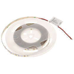 LED juosta 120 diodų/m 12V 9.6W/m 4000K neutrali balta 5m IP20 lanksti apšvietimo juosta ritė MW Lighting LED120-12V/9.6W-NW/5M