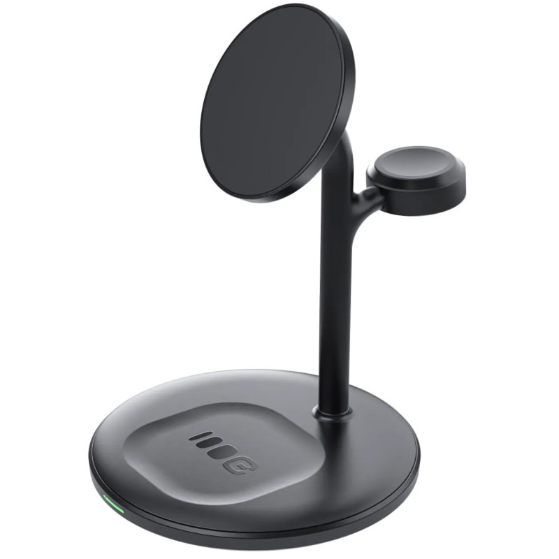 3合1 MagSafe感应充电器，适用于iPhone、Apple Watch和AirPods，快速无线充电座 Green Cell MSST-GC-3IN1-B