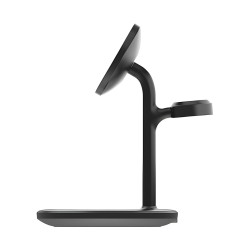 3合1 MagSafe感应充电器，适用于iPhone、Apple Watch和AirPods，快速无线充电座 Green Cell MSST-GC-3IN1-B