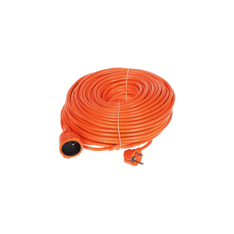 접지형 1구 연장선 50m 오렌지색 3x1.5mm2 16A 정원용 건설용 Blow PS-3X1.5-50M/ORANGE
