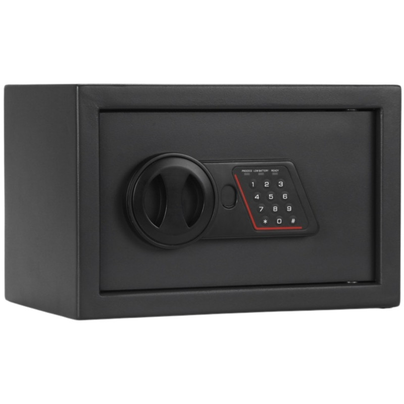 Cofre eletrônico doméstico de escritório em aço para documentos joias fechadura digital chave LED preto RED EAGLE SAMSON-RE300