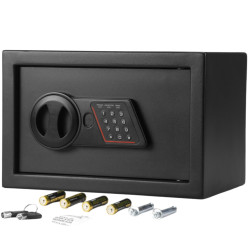 Cofre eletrônico doméstico de escritório em aço para documentos joias fechadura digital chave LED preto RED EAGLE SAMSON-RE300
