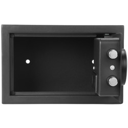 Electronic steel home office safe for documents and jewelry with digital lock and LED key black RED EAGLE SAMSON-RE300