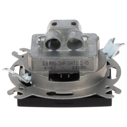 Sluttstykke antenekontakt R-TV-SAT innfelt Svart IP20 F-kontakt IEC Santra-serien Elektro-Plast Nasielsk SANTRA/4153-19/EPN