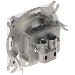 Završna antenska utičnica R-TV + 2xSAT podžbukna bijela serija Santra elektroinstalacijska oprema Elektro-Plast Nasielsk SANTRA/