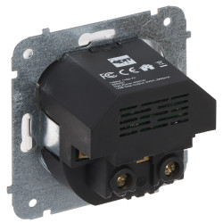 שקע חשמל 230V עם מטען USB 2.1A מותקן סמוי לבן עם הארקה ותריסי הגנה Elektro-Plast Nasielsk SANTRA/4188-10/EPN
