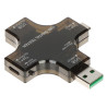 Monitoiminen USB-testeri USB-C Micro USB jännitevirta teho kapasiteettimittari LCD QC PD Spacetronik SP-UT01