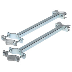 Collier de serrage pour mâts parallèles support acier galvanisé 40cm fixation antenne kit de 2 pièces Delta SR-5076/40