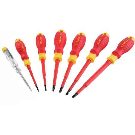 7-piece 1000V VDE insulated screwdriver set Cr-V steel voltage tester professional tool kit STANLEY ST-STHT-60031-0