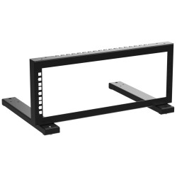 19 colos 3U Rack állvány fekete acél asztali rögzítőkeret függőleges vízszintes CCTV IT kiegészítő STALFLEX STR19-3U-B