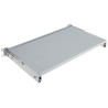 Fiberoptisk patchpanel 19 tum 1U 24 portar SC Duplex LC Quad utdragbar låda grå STALFLEX TFDP-19-1U-24D-SC-G
