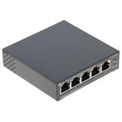 Switch PoE cu 5 porturi 10/100 Mbps 4x PoE 58W Desktop Distribuitor Rețea LAN RJ45 TP-LINK TL-SF1005P
