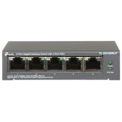 5 Port Gigabit Ethernet Switch 4x PoE+ 40W Desktop RJ45 LAN TP-LINK TL-SG1005LP