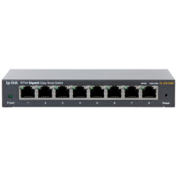 8-portni Gigabitni stolni Easy Smart preklopnik RJ45 10/100/1000 Mbps metalno kućište energetski učinkovit TP-LINK TL-SG108E