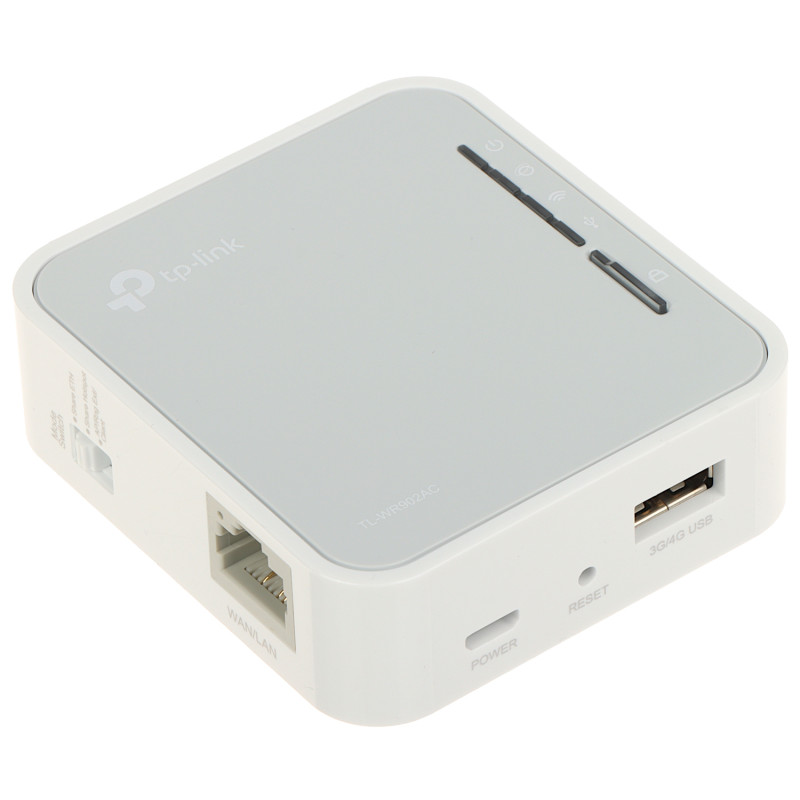 เราเตอร์ไร้สายพกพา AC750 Dual-Band USB 3G/4G AP Client Range Extender WISP WiFi TP-LINK TL-WR902AC