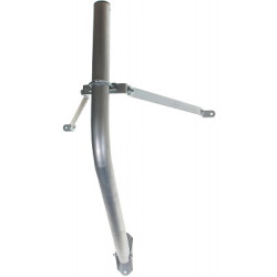 Adjustable articulated wall and roof mount hot-dip galvanized steel for satellite antennas 50cm mast bracket DELTA UMA-50U50