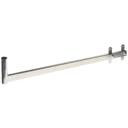 Support mural latéral en acier galvanisé pour antennes et caméras L-124cm H-20cm fi-44mm support mural robuste DELTA UML-43H120