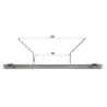 Steel pole mount for hermetic enclosures Magnelis pole mast mounting solid durable Delta USH-S3