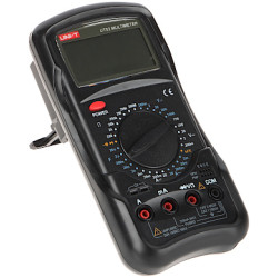 Digitalt universalt multimeter LCD DC AC amperemeter voltmeter tester hFE diode summer UNI-T UT-52
