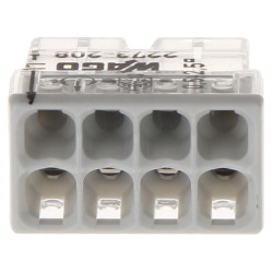 8-pólová rychlospojka pro drátové vodiče 0.5-2.5mm2 sada 50 kusů průhledné pouzdro PUSH WIRE Wago WAGO-2273-208*P50