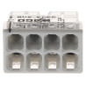 8-pólová rychlospojka pro drátové vodiče 0.5-2.5mm2 sada 50 kusů průhledné pouzdro PUSH WIRE Wago WAGO-2273-208*P50