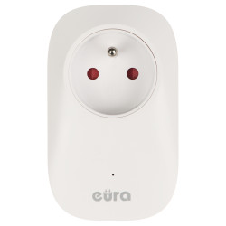 กริ่งไร้สายพลังงานจลน์ไม่ต้องใช้แบตเตอรี่พร้อมเต้ารับ 230V ระยะ 100 ม. 58 เสียง IP55 EURA WDP-91H2