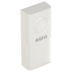 กริ่งไร้สายพลังงานจลน์ไม่ต้องใช้แบตเตอรี่พร้อมเต้ารับ 230V ระยะ 100 ม. 58 เสียง IP55 EURA WDP-91H2