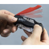台形刃と予備刃収納部を備えたプロ仕様折りたたみ式カッター WIHA WH-KNIFE/45425