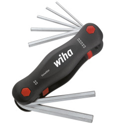PocketStar Inbusschlüssel-Set metrisch Taschenmesser 7-teilig professionelle Werkstatt- und Servicewerkzeuge WIHA WH-POCKETSTAR/