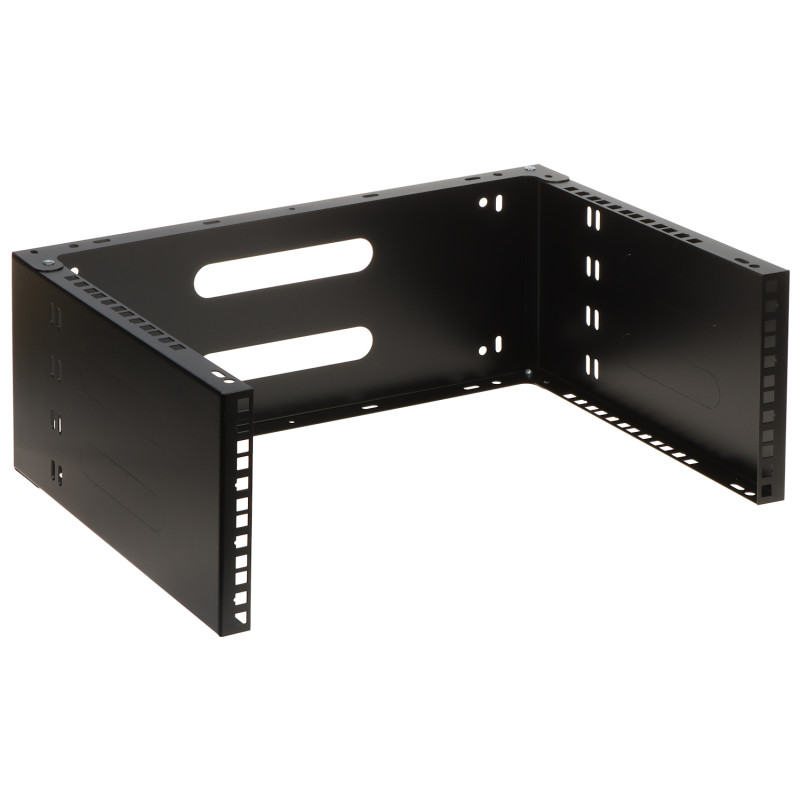 Zidni nosač RACK 19 inča 4U dubina 330mm crni čelični sa šarkom za switch patch panel STALFLEX WRH19-4U/4U-330B