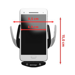 Automatinis automobilinis laikiklis su 15W indukciniu ir magnetiniu Qi įkrovimu Xblitz XB-FX5-EXCLUSIVE